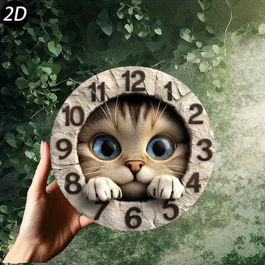 Charming Round Cat Paw Metal Wall Art Decor - Montero Milan