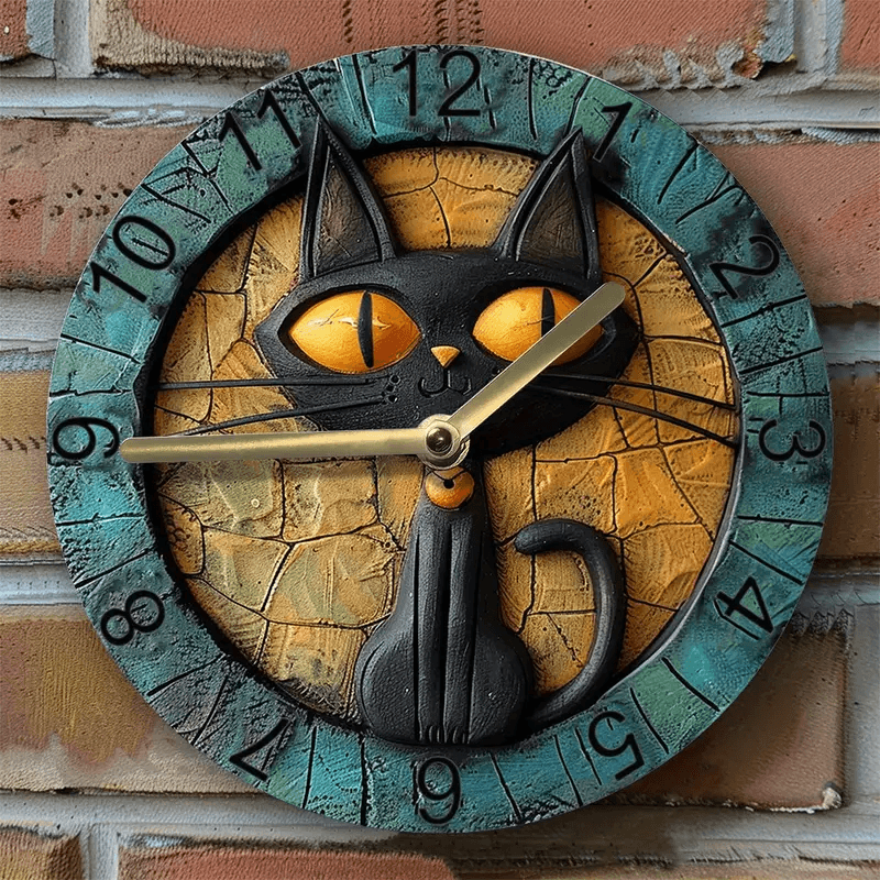 Cute Cat Silent Wall Clock - Montero Milan