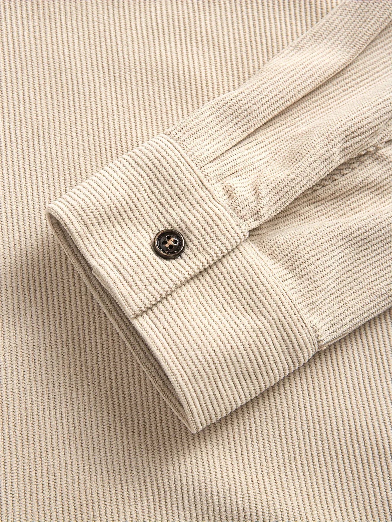 Men'S Corduroy Casual Shirt Jacket - Classic Collar, Button-Up Long Sleeve with Double Chest Pockets, Light Blue, Perfect for Spring & Fall, Everyday Fashion, Street Style, and Office Wear
