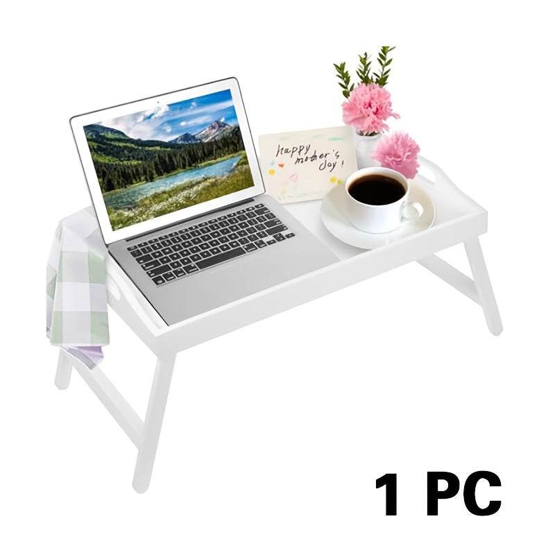 19.32 X 11.83 Inch Bed Tray Table With Handles Folding Legs, Breakfast Tray Bamboo Bed Tray For Sofa, Bed, Eating, Snacking And Working, 1/ 2 Packs - Montero Milan