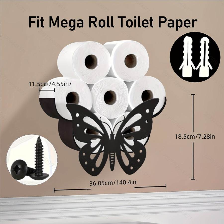 Butterfly Toilet Paper Holder Rack - Montero Milan