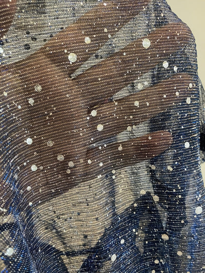 Sequin Open-Front Blazer