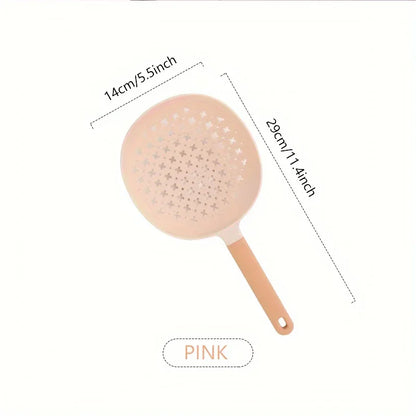 Montero Milan 1pc, Kitchen Colander, Kitchen Household Large Plastic Drain Long Handle Spoon, Salvage Noodle Dumpling High Temperature Resistant Colander Kitchen Stuff Kitchen Accessories Baking Supplies