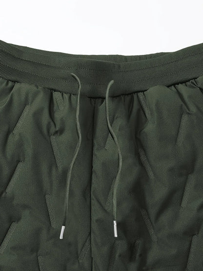 Men'S and Women'S Thickened Winter Jogger Pants with Plush Fleece Lining - Warm, Leak-Proof, Windproof, Adjustable Drawstring Waist, Zipper Pockets, Solid Color for Casual Home and Outdoor Use
