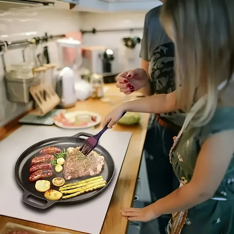 Multi-Function Cast Iron Griddle Skillet