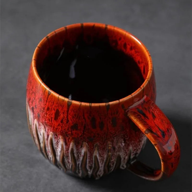 [Creative | Coffee] 20.29oz Creative Coffee Cup, Mug Coffee Cup Beer Mug Milk Cup | Japanese Kiln Transformation, Designed for Couples / Family / Office Use - Montero Milan