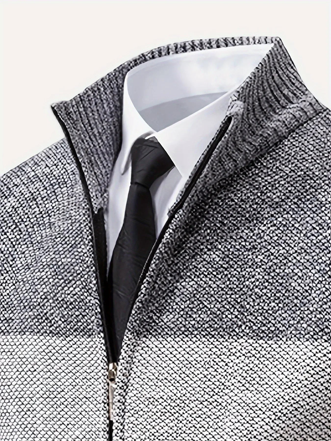 Men'S Knitted Cardigan with a Stand-Up Collar, a Casual And Stylish Outerwear.