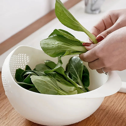 Montero Milan 1 Modern Plastic Multi-Purpose Kitchen Strainer - Fruit, Vegetable, Rice, and Grain Food Drain Basket - Kitchen Accessory Storage Basket