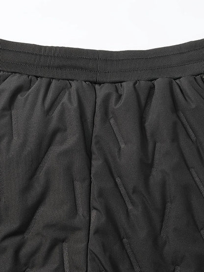 Men'S and Women'S Thickened Winter Jogger Pants with Plush Fleece Lining - Warm, Leak-Proof, Windproof, Adjustable Drawstring Waist, Zipper Pockets, Solid Color for Casual Home and Outdoor Use