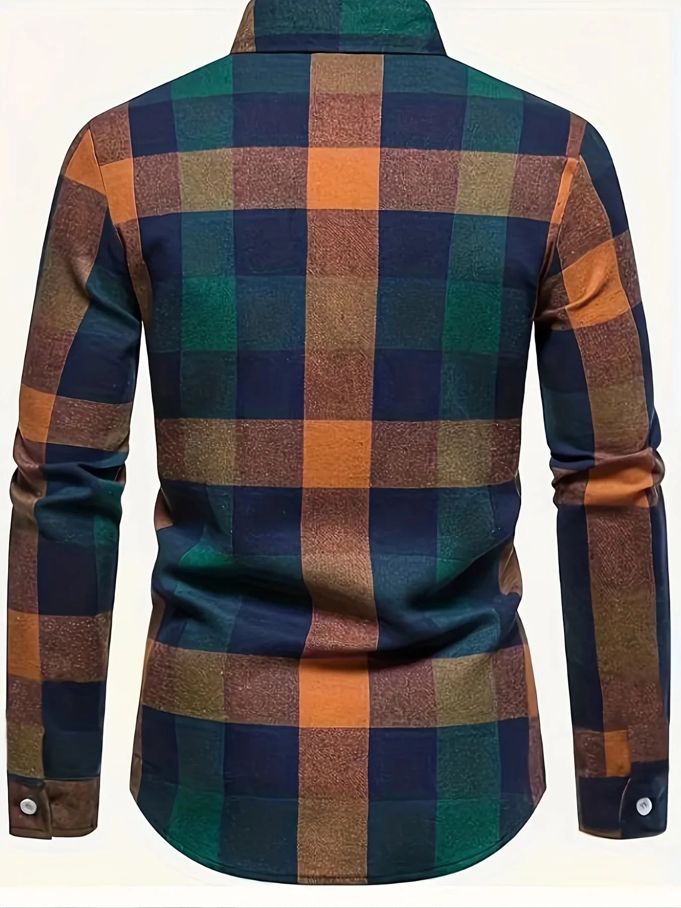 Plaid Pattern Men's Casual Retro Long Sleeve Button Up Shirt For Spring Fall Outdoor