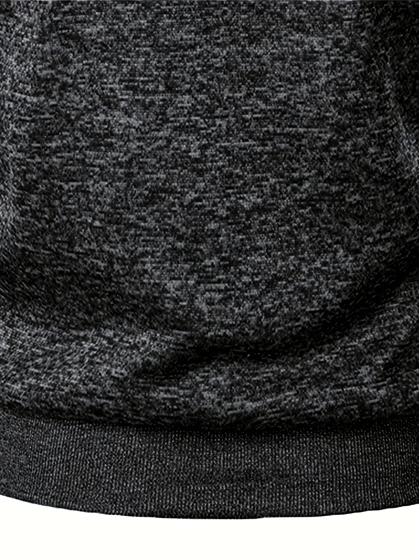 Men'S Hooded Zip-Up Sweater Jacket - Long Sleeve Thin Fleece-Lined Casual Outerwear with Front Pockets, Solid Black, Regular Fit for Fall & Winter, Autumn Winter Apparel | Hooded Sweater | Zippered Jacket, Knit, Men Hoodie Zi