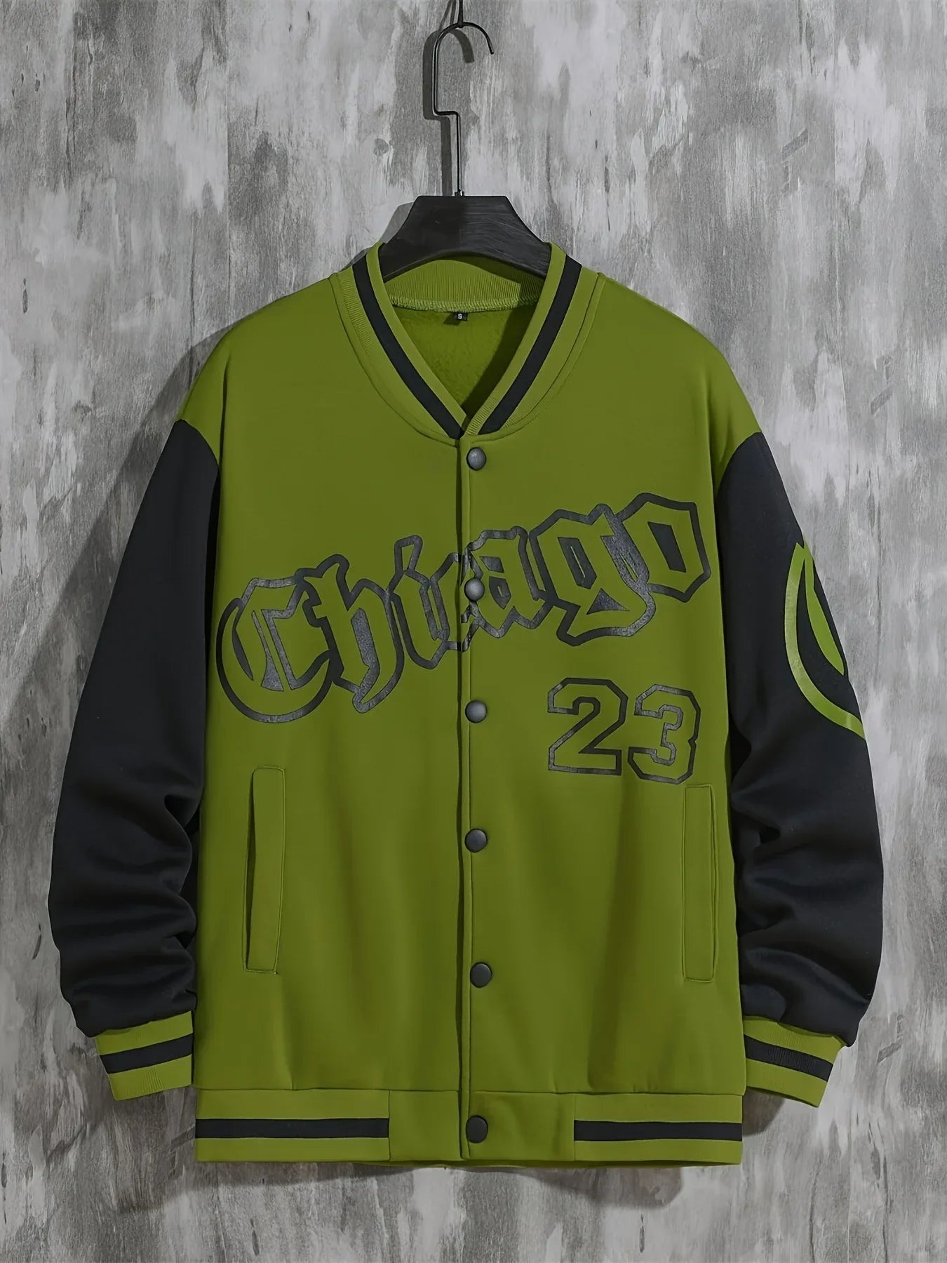 Spring And Autumn Street Men's Fashion Trend Loose Casual Baseball Uniform Jacket, Suitable For Outdoor And Dating