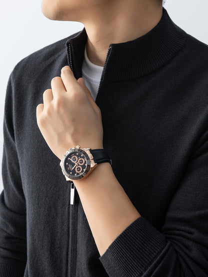 2025 New Christmas Gift Men's Zipper Knit Cardigan Jacket for Outdoor Casual Gatherings, Wearable in Spring, Autumn, and Winter, Wool Blend Material