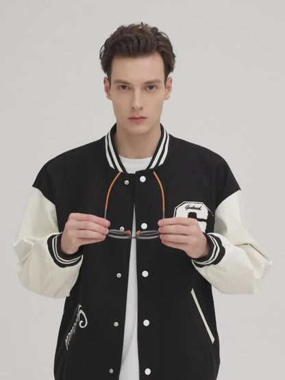 Male model side view wearing gray and orange TR90 sport glasses